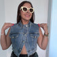 Denim blue TOP