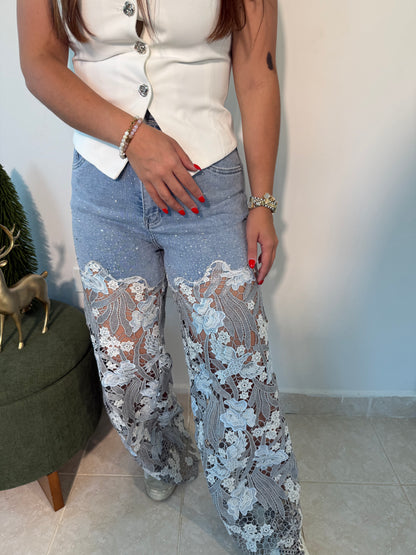 Lace Jeans